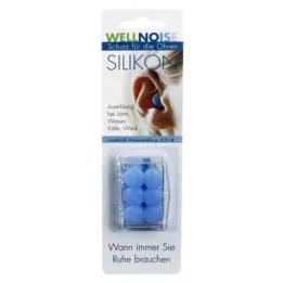 WELLNOISE Štuple do uší modrý blister, 3X2 ks