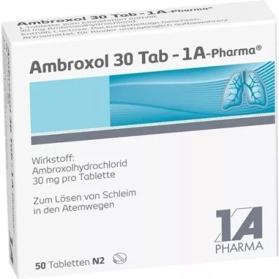 AMBROXOL 30 tab-1A Pharma Tablety, 50 ks