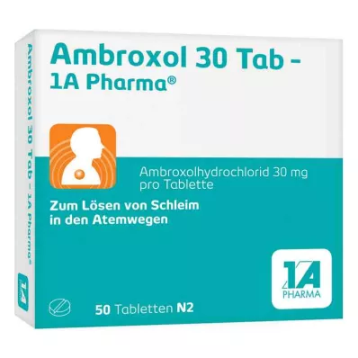 AMBROXOL 30 tab-1A Pharma Tablety, 50 ks AMBROXOL 30 tab-1A Pharma Tablety, 50 ks