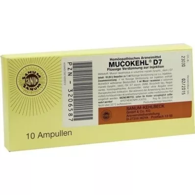 MUCOKEHL Ampulky D 7, 10X1 ml
