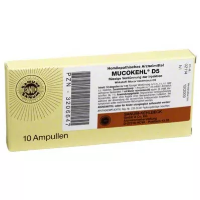 MUCOKEHL Ampulky D 5, 10X1 ml MUCOKEHL Ampulky D 5, 10X1 ml