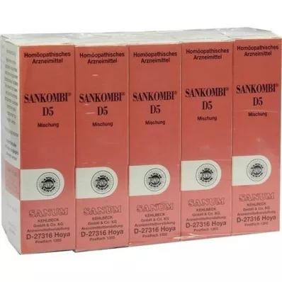 SANKOMBI D 5 kvapiek, 10X10 ml
