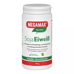 MEGAMAX Sójový proteínový vanilkový prášok, 400 g