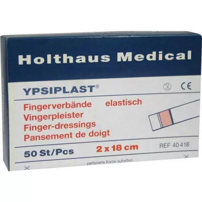 FINGERVERBAND Ypsiplast 2x18 cm elastická koža, 50 ks