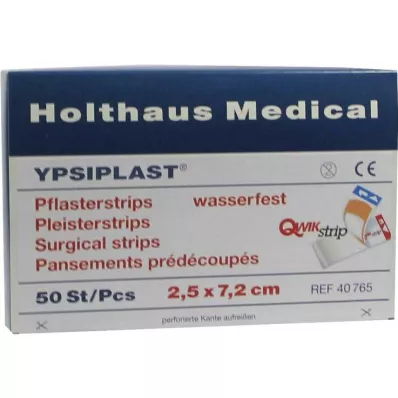 PFLASTERSTRIPS Ypsiplast vodotesný 2,5x7,2 cm, 50 ks