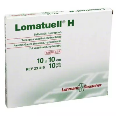 LOMATUELL H Masťový tyl 10x10 cm sterilný, 10 ks LOMATUELL H Masťový tyl 10x10 cm sterilný, 10 ks