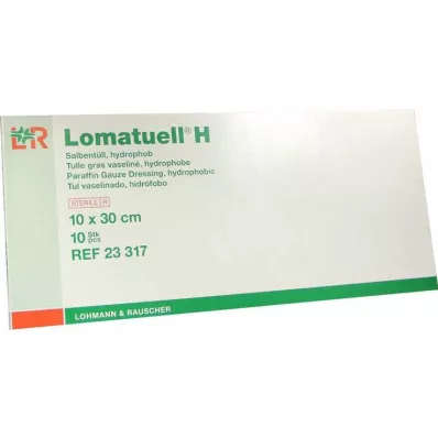 LOMATUELL H Masťový tyl 10x30 cm sterilný, 10 ks