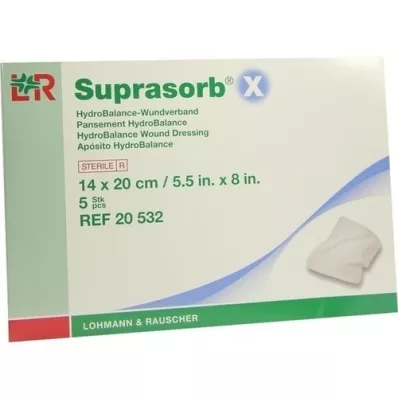 SUPRASORB X HydroBalance obväz na rany 14x20 cm, 5 ks