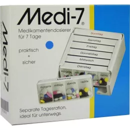 MEDI 7 dávok liekov na 7 dní modrá, 1 ks
