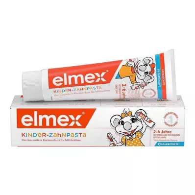ELMEX Detská zubná pasta skladacia krabička, 50 ml ELMEX Detská zubná pasta skladacia krabička, 50 ml