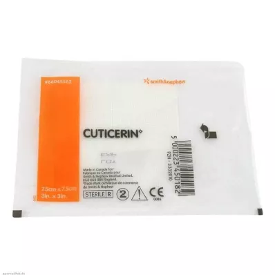 CUTICERIN Gáza 7,5x7,5 cm s masťovým povlakom, 1 ks