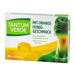 TANTUM VERDE 3 mg pastilky s príchuťou pomaranča a medu, 20 ks