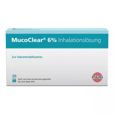 MUCOCLEAR 6% roztok NaCl na inhaláciu, 20X4 ml MUCOCLEAR 6% roztok NaCl na inhaláciu, 20X4 ml
