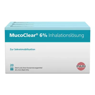 MUCOCLEAR 6% roztok NaCl na inhaláciu, 60X4 ml
