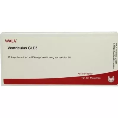 VENTRICULUS GL D 5 ampuliek, 10X1 ml