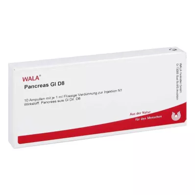 PANCREAS GL D 8 ampuliek, 10X1 ml