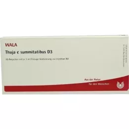 THUJA E SUMMITATIBUS D 3 ampulky, 10X1 ml