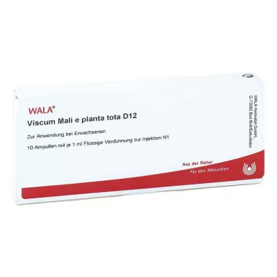 VISCUM MALI e planta tota D 12 ampuliek, 10X1 ml VISCUM MALI e planta tota D 12 ampuliek, 10X1 ml