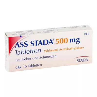 ASS STADA 500 mg tablety, 10 ks ASS STADA 500 mg tablety, 10 ks