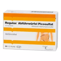 REGULAX Pikosulfátové laxatívne kocky, 12 ks