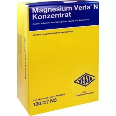 MAGNESIUM VERLA N Koncentrát na orálne použitie, 100 ks