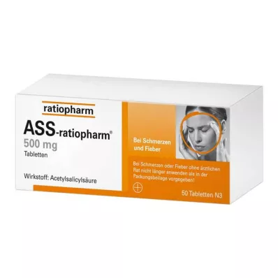 ASS-ratiopharm 500 mg tablety, 50 ks ASS-ratiopharm 500 mg tablety, 50 ks