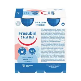FRESUBIN 5 kcal SHOT Neutrálny roztok, 4X120 ml
