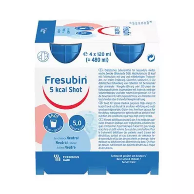 FRESUBIN 5 kcal SHOT Neutrálny roztok, 4X120 ml FRESUBIN 5 kcal SHOT Neutrálny roztok, 4X120 ml