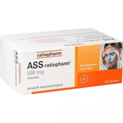 ASS-ratiopharm 500 mg tablety, 100 ks