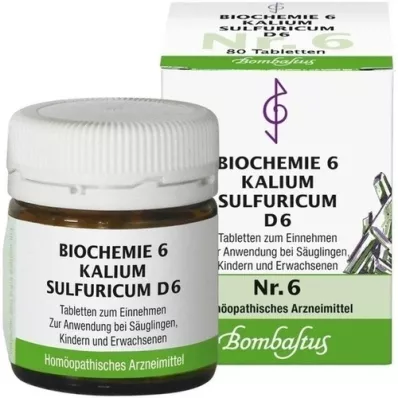 BIOCHEMIE 6 Potassium sulphuricum D 6 tabliet, 80 ks