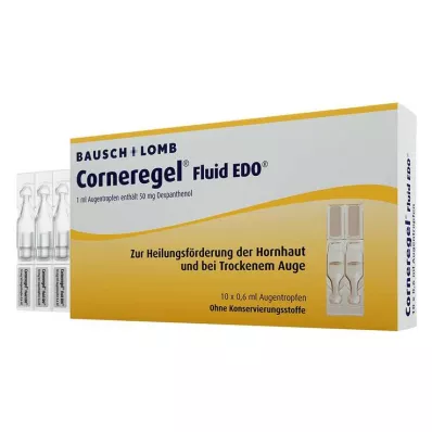 CORNEREGEL Tekutina EDO Očné kvapky, 10X0,6 ml