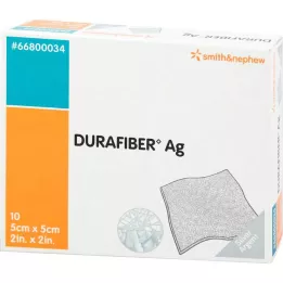 DURAFIBER Ag obväz 5x5 cm, 10 ks