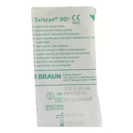 SURECAN Portová kanyla 20 Gx25 mm pod uhlom, 1 ks