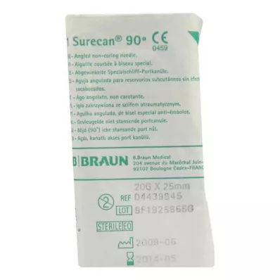 Surecan kanyla 20 Gx25 mm uhlová (1 kus)