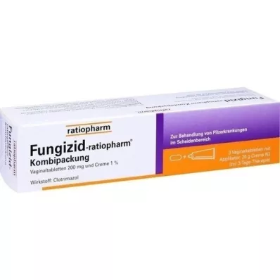 FUNGIZID-ratiopharm 3 vag. tablety + 20g krém, 1 balenie