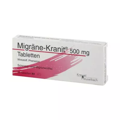 Migréna Kranit 500 mg tablety, 20 ks Migréna Kranit 500 mg tablety, 20 ks