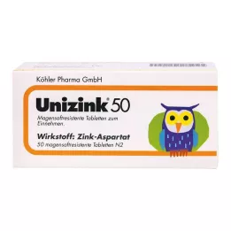 UNIZINK 50 entericky obalených tabliet, 50 ks
