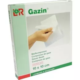 GAZIN Gáza 10x10 cm sterilná 8-násobná, 5X2 ks