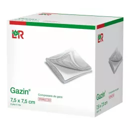 GAZIN Gáza komp. 7,5x7,5 cm sterilná 8-násobná, 25X2 ks
