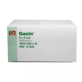 GAZIN Gáza 5x5 cm sterilná 8-násobná, 50X2 ks