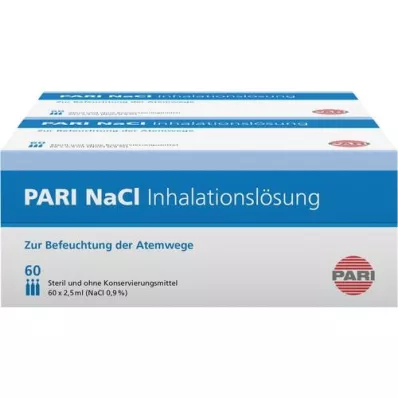 PARI Ampulky s inhalačným roztokom NaCl, 120X2,5 ml