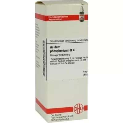 ACIDUM PHOSPHORICUM D 4 riedenie, 50 ml