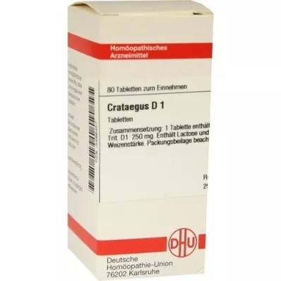 CRATAEGUS D 1 tablety, 80 kapsúl
