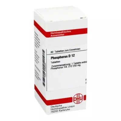 PHOSPHORUS D 12 tabliet, 80 kapsúl