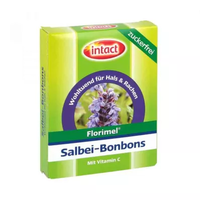 FLORIMEL Šalviové cukríky s vitamínom C bez cukru, 40 g FLORIMEL Šalviové cukríky s vitamínom C bez cukru, 40 g