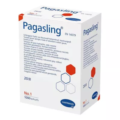 PAGASLING Gázový tampón nesterilný veľkosť 1 veľkosti lieskového orieška, 1000 ks