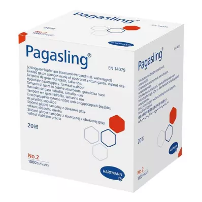 PAGASLING Gázové tampóny nesterilné veľkosť 2 orech, 1000 ks