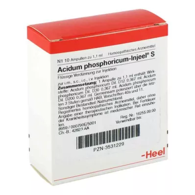 ACIDUM PHOSPHORICUM INJEEL Ampulky S, 10 ks