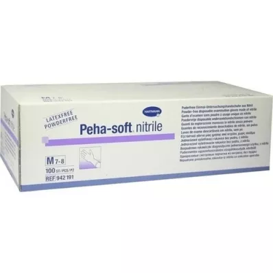 PEHA-SOFT nitrilové rukavice bez prášku M, 100 ks