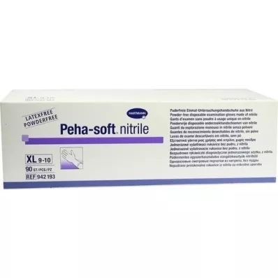 PEHA-SOFT nitril Unt.Handsch.unste.puderfrei XL, 90 ks